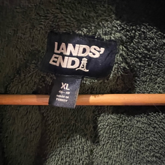 Lands End Men’s Terrycloth Bathrobe, - Picture 2 of 3
